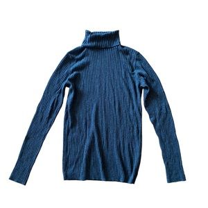VINCE. Turtleneck Ribbed Long Sleeve Sweater Medium